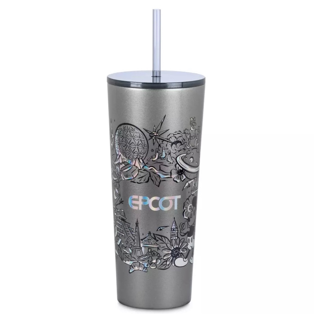 EPCOT Stainless Steel Starbucks® Tumbler with‎ Straw